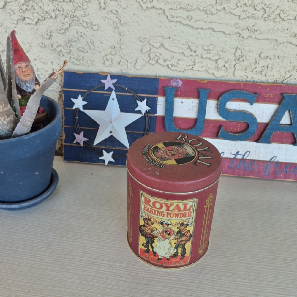 Baking Powder Tin - Classic Red